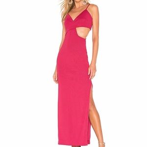 Revolve NBD fuchsia gown